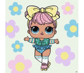Картина за номерами з фарбами металік "L.O.L. Surprise! Spring Bling Dawn" 40х40 см