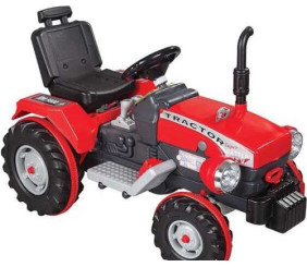 Електромобіль Трактор ЧЕРВОНИЙ, акумулятор 12 V Pilsan