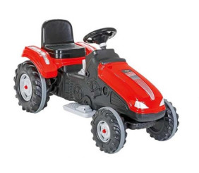 Електромобіль "Трактор.Pilsan", акумулятор 12 V, червоний