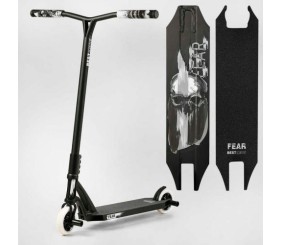 Самокат трюковий "Best Scooter" FEAR, SCS-система, ПЕГІ, алюмінієвий диск та дека, колеса PU, d=115 мм, ширина керма 58 см