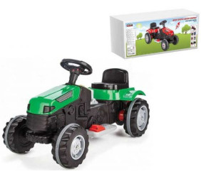 Трактор "Pilsan" (акумулятор 6V, сидіння, що регулюється, колеса з гумовими накладками) зелений