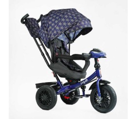 Велосипед 3-х колісний "BestTrike Perfetto" (поворотне сидіння, колеса гумові надувні, кошик, фара музична, USB, Bluetooth)