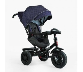 Велосипед 3-х колісний "BestTrike Perfetto" (поворотне сидіння, колеса гумові надувні, кошик, фара музична, USB, Bluetooth)