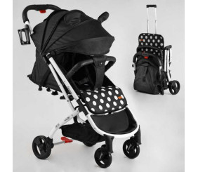 Візок прогулянковий дитячий "JOY Elegans" (рама алюмінієва, футкавер, підсклянник, телескопічна ручка)