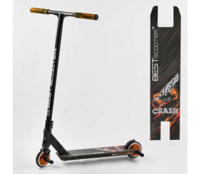 Самокат трюковий "Best Scooter. CRASH" (HIC-система, ПЕГИ, алюмінієвий диск і дека, колеса 110 мм PU, ширина керма - 57 см, в коробці)