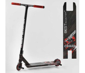 Самокат трюковий "Best Scooter. CRASH" (HIC-система, ПЕГИ, алюмінієвий диск і дека, колеса 110 мм PU, ширина керма - 57 см, в коробці)