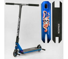 Самокат трюковий "Best Scooter. Kraken" (HIC-система, ПЕГИ, алюмінієвий диск та дека, АНОДОВАНИЙ, колеса PU 110мм, ширина керма 58 см)