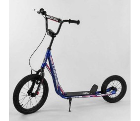 Самокат "Corso" колеса надувні, переднє 16`` / заднє 12``, ручне переднє гальмо