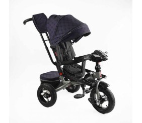 Велосипед-коляска ПОВОРОТНЕ СИДІННЯ, СКЛАДНЕ КЕРМО, ФАРА МУЗИЧНА З USB, Bluetooth НАДУВНІ КОЛЕСА, ПУЛЬТ ВКЛЮЧЕННЯ СВІТЛА І ЗВУКУ