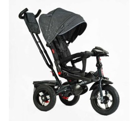 Велосипед-коляска ПОВОРОТНЕ СИДІННЯ, СКЛАДНЕ КЕРМО, ФАРА МУЗИЧНА З USB,Bluetooth НАДУВНІ КОЛЕСА, ПУЛЬТ ВКЛЮЧЕННЯ СВІТЛА І ЗВУКУ