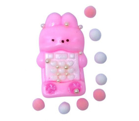 Іграшка-антистрес “Зайчик” таба,  9 см (рожевий)