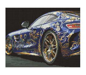 Алмазна мозаїка "Вишукана машина" 40х50 см