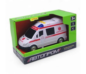Машинка "Швидка допомога" із серії "Автопром", світло, звук
