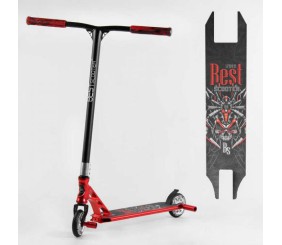 Самокат трюковий "Best Scooter" (HIC-система, ПЕГИ, алюмінієвий диск та дека, АНОДОВАНЕ ФАРБУВАННЯ, колеса PU, d = 110мм, ширина керма - 60 см)