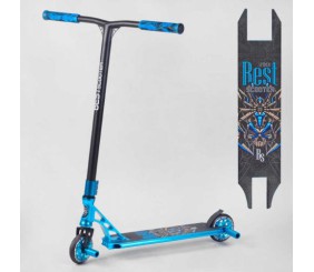 Самокат трюковий "Best Scooter" (HIC-система, ПЕГИ, алюмінієвий диск та дека, АНОДОВАНЕ ФАРБУВАННЯ, колеса PU, d=110 мм, ширина керма - 60 см)