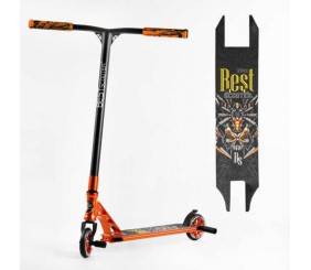 Самокат трюковий "Best Scooter" (HIC-система, ПЕГИ, алюмінієвий диск та дека, АНОДОВАНЕ ФАРБУВАННЯ, колеса PU, d = 110мм, ширина керма - 60 см)