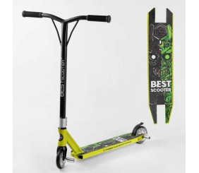 Самокат трюковий "Best Scooter" (HIC-система, Пегі, алюмінієвий диск і дека, колеса PU d-110 мм, ширина керма - 52 см, висота - 83 см)