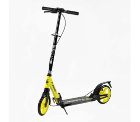 Самокат "Skyper Turbo" (сталева рама, ручне дискове гальмо, діаметр PU коліс - 200мм, 2 амортизатори)