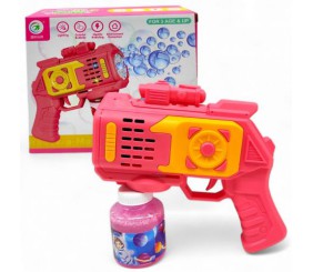 Пістолет з мильними бульбашками (рожевий)