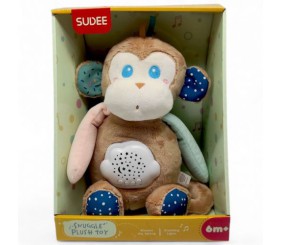 Нічник мʼякий "Мавпочка" (світло, мелодії, шум)