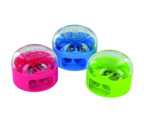 Точилка з конт. 208K2 пласт. подвійна