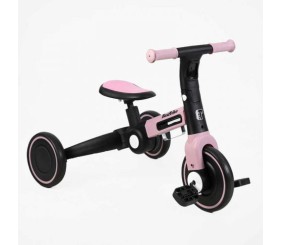 Велосипед 3-х колісний BS-11402 Best Trike колеса EVA переднє 8’’, заднє 6’’, нейлонова рама, трансформується у велобіг,підсвічування, в коробці