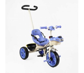 Велосипед 3-х колісний BS-70362 Best Trike колеса EVA переднє 10’’, заднє 8’’, сталева рама, УКР. ОЗВУЧУВАННЯ, батьківська ручка, в коробці