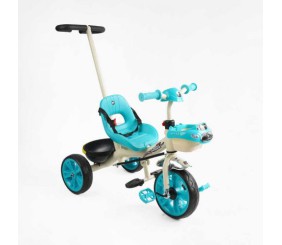 Велосипед 3-х колісний BS-70815 Best Trike колеса EVA переднє 10’’, заднє 8’’, сталева рама, УКР. ОЗВУЧУВАННЯ, батьківська ручка, в коробці