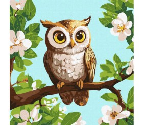 Картина за номерами "Лісова варта" 30х30 см