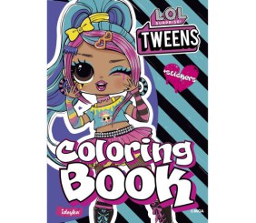 Книжка-розмальовка зі стікерами "L.O.L. ;Tweens Emma Emo"
