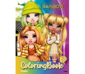 Книжка-розмальовка зі стікерами "Rainbow"