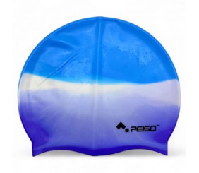 Шапочка для плавання, силіконова, 14+ (синя вид 1)