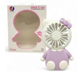 Вентилятор  в коробці, зі світлом (Бузковий)