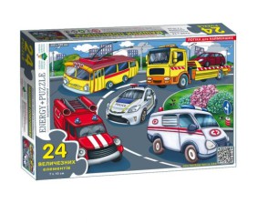 Гра-пазл на 24 елементи "Машини помічники"