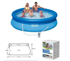 Басейн наливний (305х61см, об'єм = 3077л, з фільтр-насосом (1250 л/год)