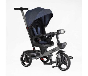 Велосипед "BestTrike Marco" (поворотне сидіння, складне кермо, колеса з прогумованим PU, кошик, телескопічна ручка, фара музична)
