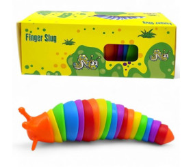 Іграшка антистрес "Равлик" 17 см веселка