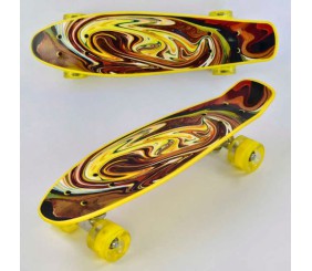 Скейт "Best Board", дошка = 55см, колеса PU, світло, d = 6см