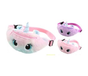 Сумочка-бананка плюшева "Єдиноріг" (МІКС ВИДІВ) регульований ремінець