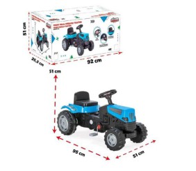 Трактор (1) Pilsan, пискавка на кермі, гумові накладки на колеса, регульована посадка сидіння, інструкція, в коробці