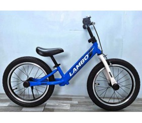 Велобіг CORSO LAMBO LB-16820 (1) сталева рама, ручне гальмо, колеса надувні резинові 16’’, алюмінієві обода, підніжка, дзвоник