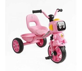 Велосипед 3-х колісний BS-60413 Best Trike (1) колеса EVA переднє 10’’, заднє 8’’, сталева рама, УКР. ОЗВУЧУВАННЯ, кошик, в коробці