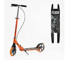 Самокат двоколісний Best Scooter FL-80811 (4) сталева рама, ручне гальмо, колеса PU 200мм, 1 амортизатор передній, в коробці