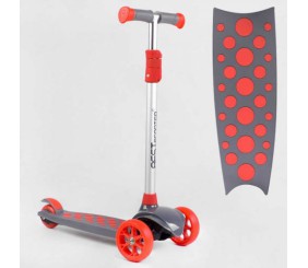 Самокат триколісний LK-52003 Best Scooter (4) СВІТЛО ДЕКИ, КОЛІС І ДИСКІВ, знімне кермо, передні колеса PU 120х35мм, задні колеса PU 80х30мм