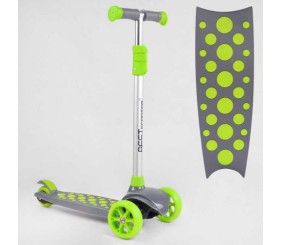 Самокат триколісний LK-70111 Best Scooter (4) СВІТЛО ДЕКИ, КОЛІС І ДИСКІВ, знімне кермо, передні колеса PU 120х35мм, задні колеса PU 80х30мм