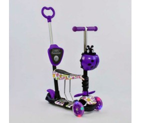 Самокат 5в1 97240 (1) Best Scooter, АБСТРАКЦІЯ, PU колеса, ПІДСВІЧУВАННЯ КОЛІС, в коробці