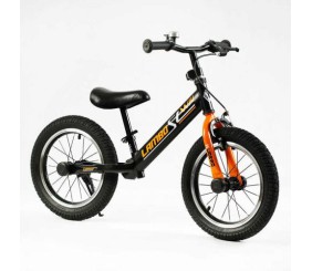 Велобіг CORSO LAMBO LB-14084 (1) сталева рама, ручне гальмо, колеса надувні резинові 14’’, алюмінієві обода, підставка для ніг, підніжка, дзвоник