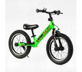 Велобіг CORSO LAMBO LB-14700 (1) сталева рама, ручне гальмо, колеса надувні резинові 14’’, алюмінієві обода, підставка для ніг, підніжка, дзвоник