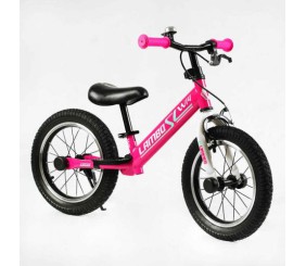 Велобіг CORSO LAMBO LB-14962 (1) сталева рама, ручне гальмо, колеса надувні резинові 14’’, алюмінієві обода, підставка для ніг, підніжка, дзвоник