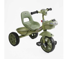 Велосипед 3-х колісний BS-60417 Best Trike (1) колеса EVA переднє 10’’, заднє 8’’, сталева рама, УКР. ОЗВУЧУВАННЯ, кошик, в коробці
